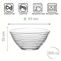 HELDENA Derin 300 ml – 6er Glasschalen