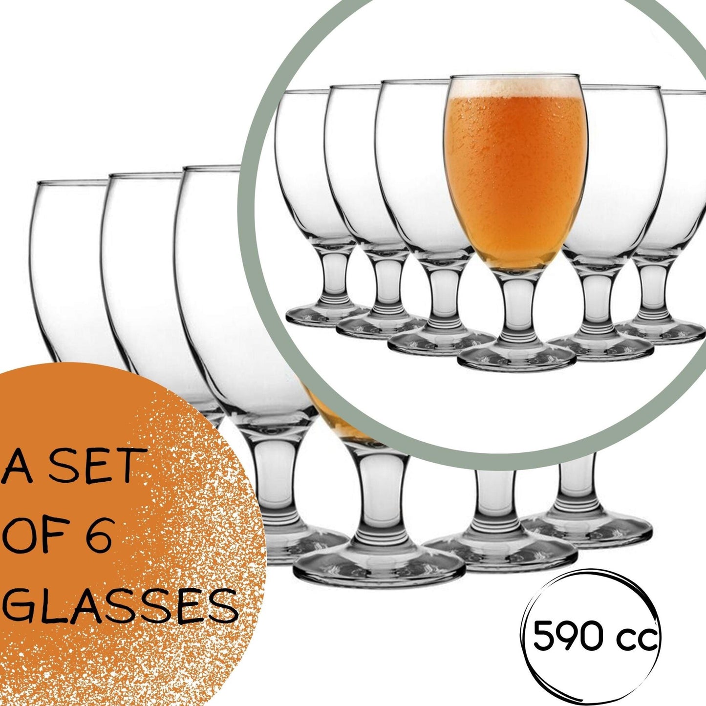 LAV Empire großes Trinkglas 590 ml aus Klarglas