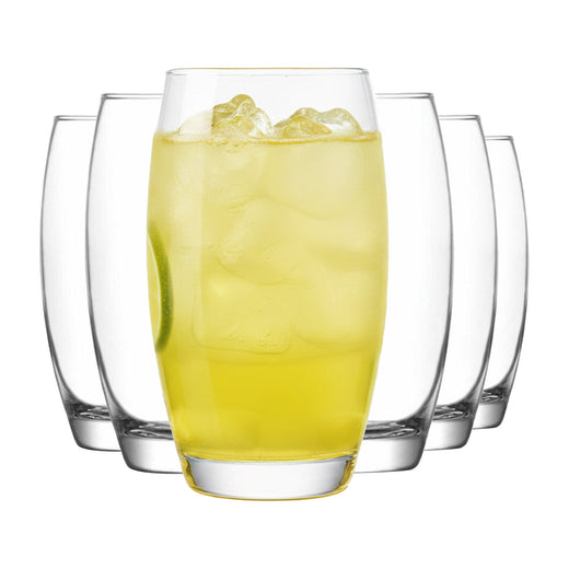 Longdrinkgläser 510 ml 6er Set transparent für Cocktails Wasser und Alltag