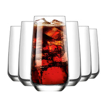 Sechs Trinkgläser 480 ml klar und großzügig für Tisch und Gäste