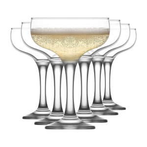 HELDENA Coupe Gläser 235 ml – 6er Set Champagnerschalen