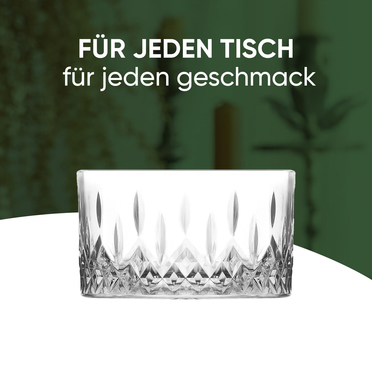 LAV Odin Glasschalen für Dessert Snacks und Dips im 2er Set