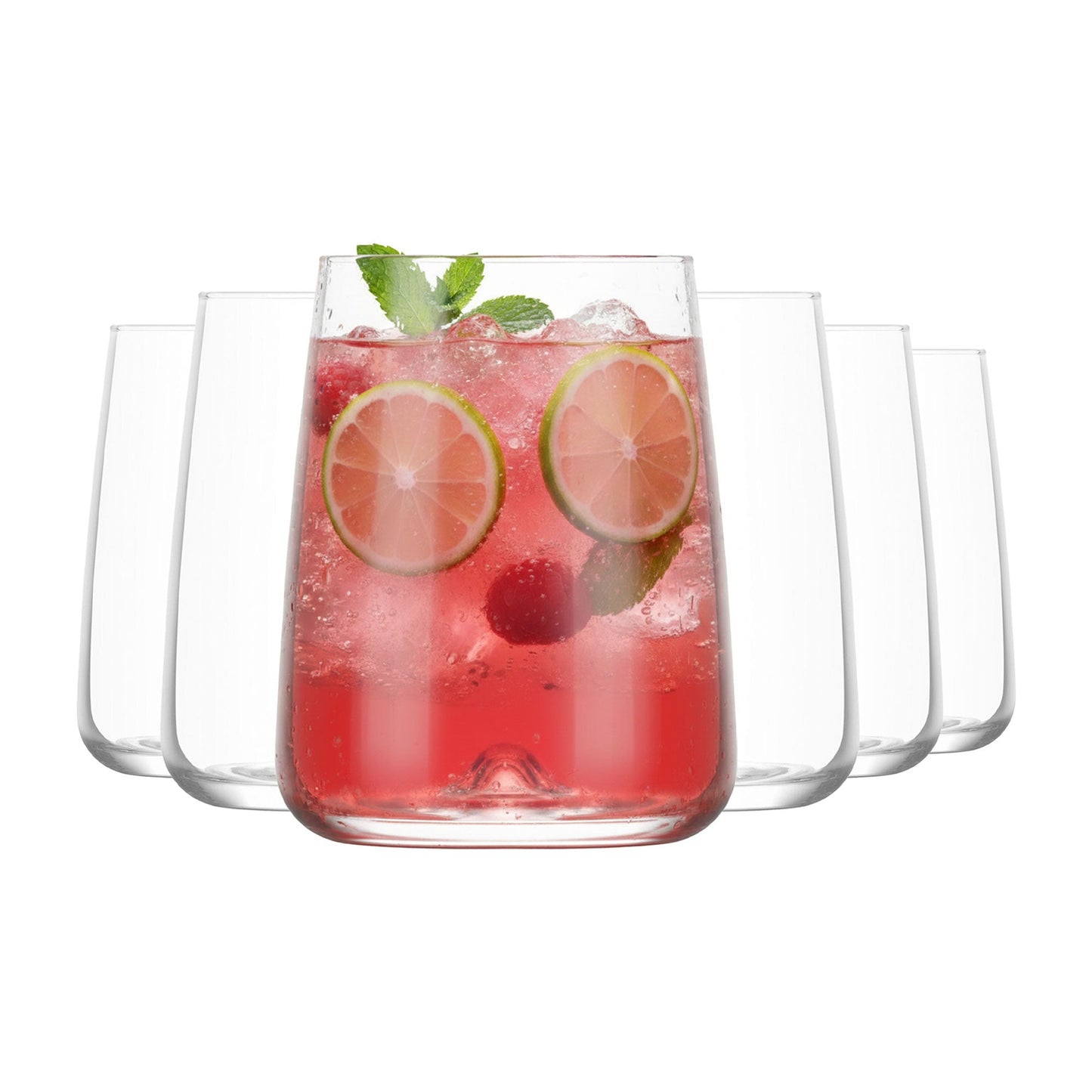 Sechs LAV Terra Weingläser 475 ml geschwungene Form für Rot- und Weißwein