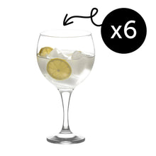 LAV Misket Stielgläser 6 Stück 645 ml klares Glas für Tisch und Gäste