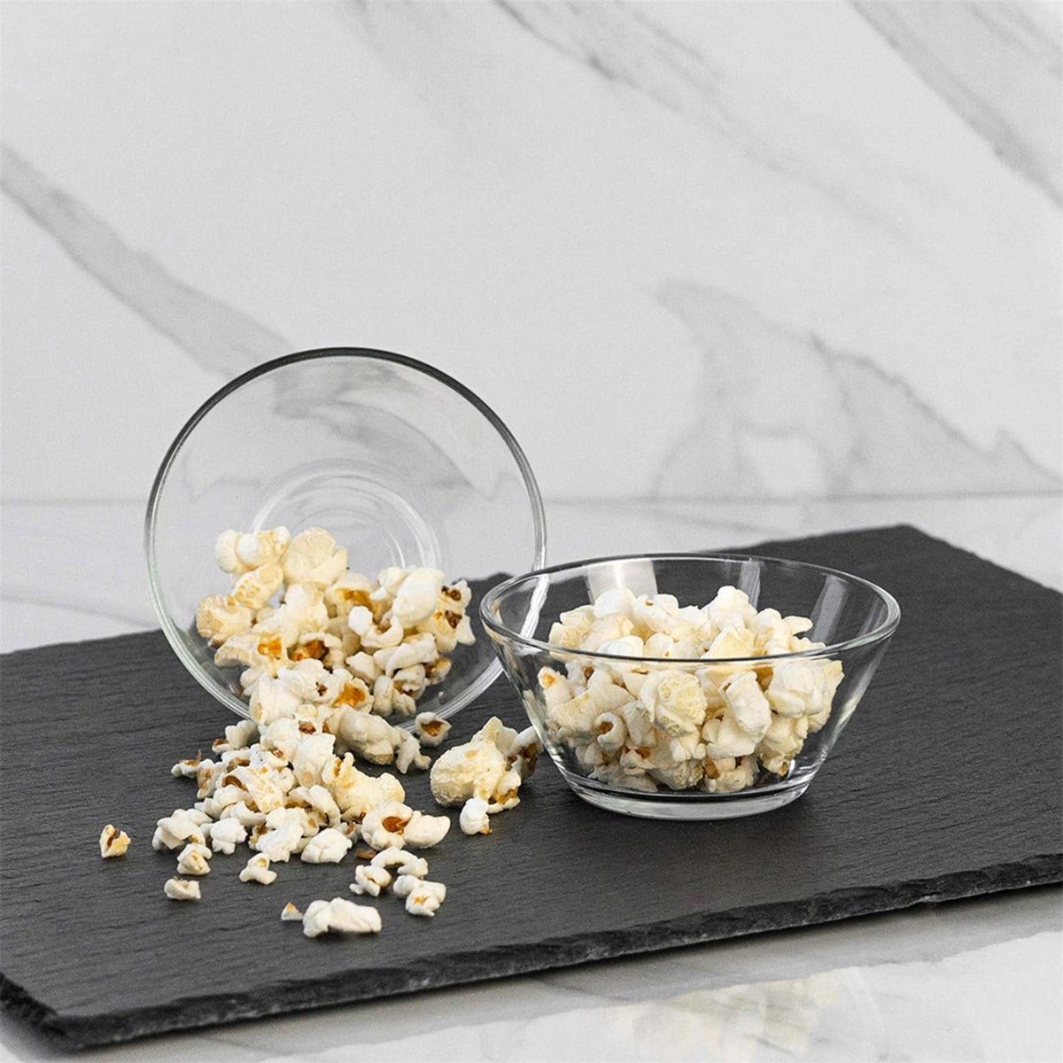 Transparente LAV Vega Glasschalen für Frühstück Dessert und Gäste