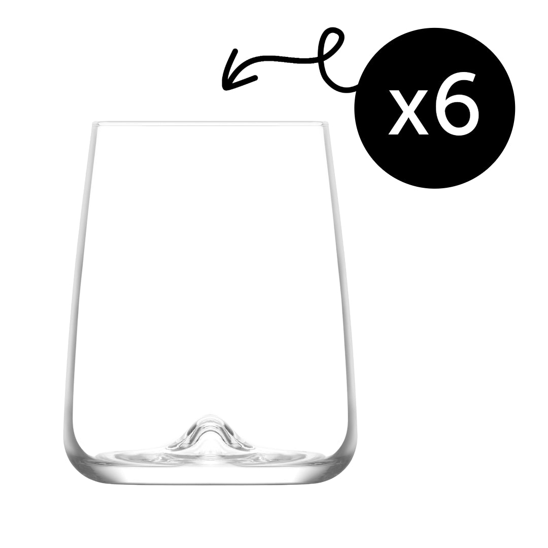 LAV Terra Weinglas 475 ml Detailansicht transparentes Glas für Alltag und Gäste