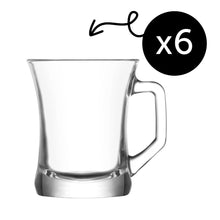 LAV Zen Glastassen für Tee Kaffee und Latte Macchiato im 6er Set