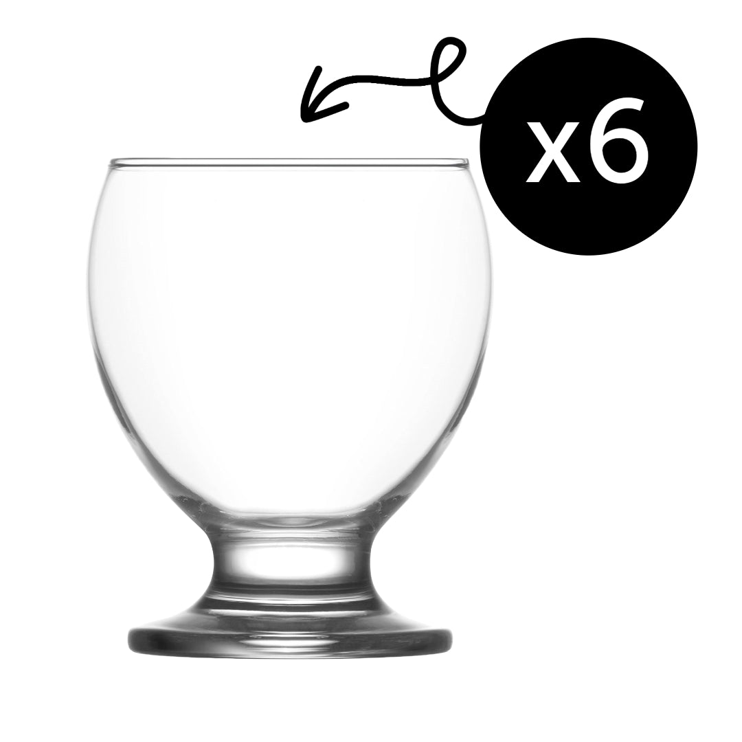 LAV Teo Glas 250 ml Detailansicht transparentes Klarglas für Alltag