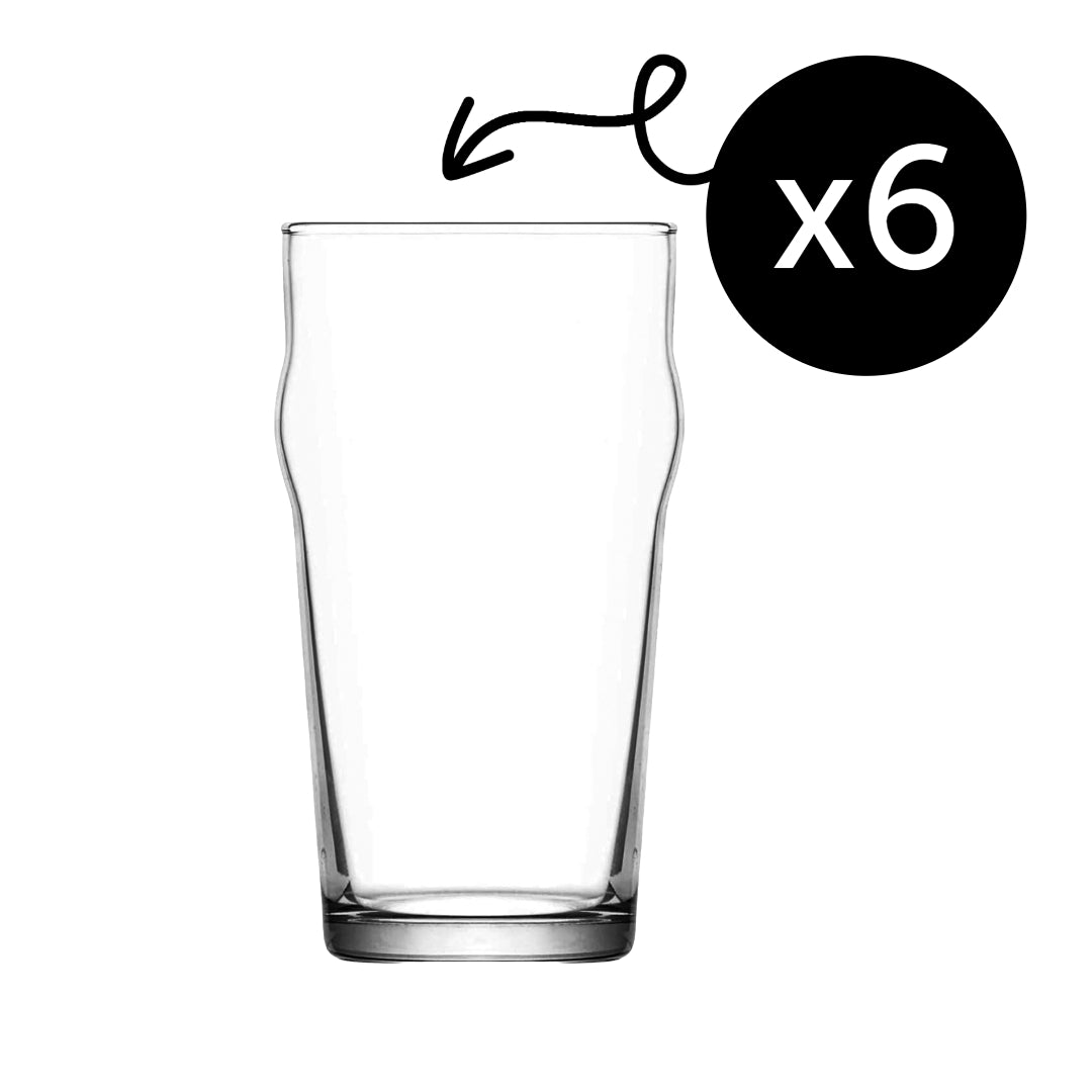 Pint Gläser 570 ml im 6er Set für Bar Zuhause BBQ und Männergeschenk