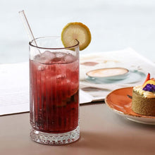 Longdrinkgläser 365 ml – 4er Set mit Facettenschliff – Produktansicht 3