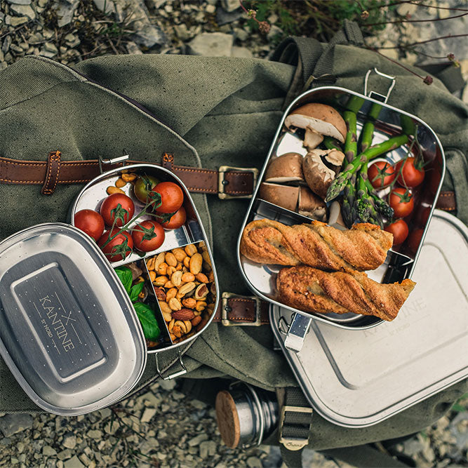 HELDENA Meal Prep Lunchbox 1400 ml aus Edelstahl für Alltag Reisen und Picknick