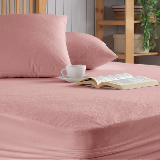 Wasserdichter Matratzenschoner für Matratzen aus Mikrofaser – Pamukkale Powder, Rosa