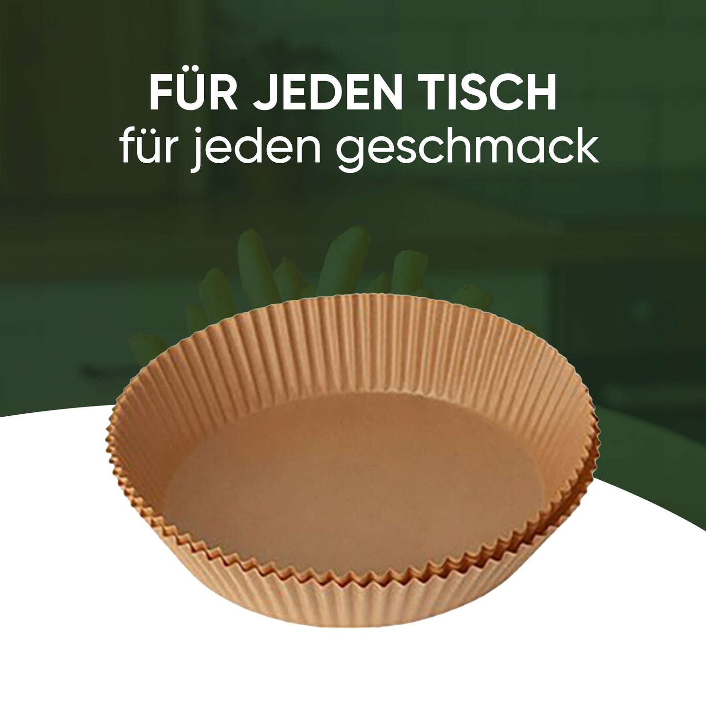 HELDENA Airfryer Backpapier Ø 20 cm - 50er Pack Rund