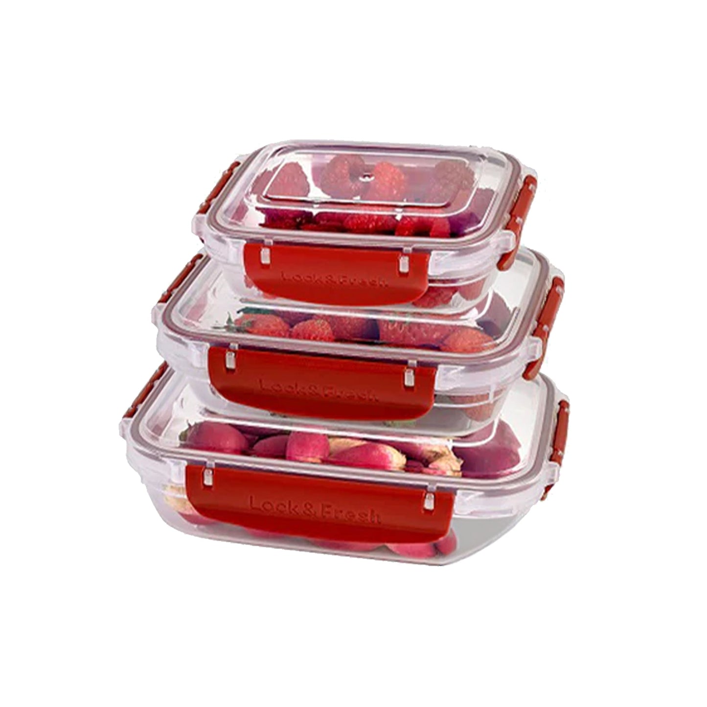 Michelino Nora Frischhaltedosen-Set 3-tlg. rechteckig – 310 / 565 / 975 ml | HELDENA