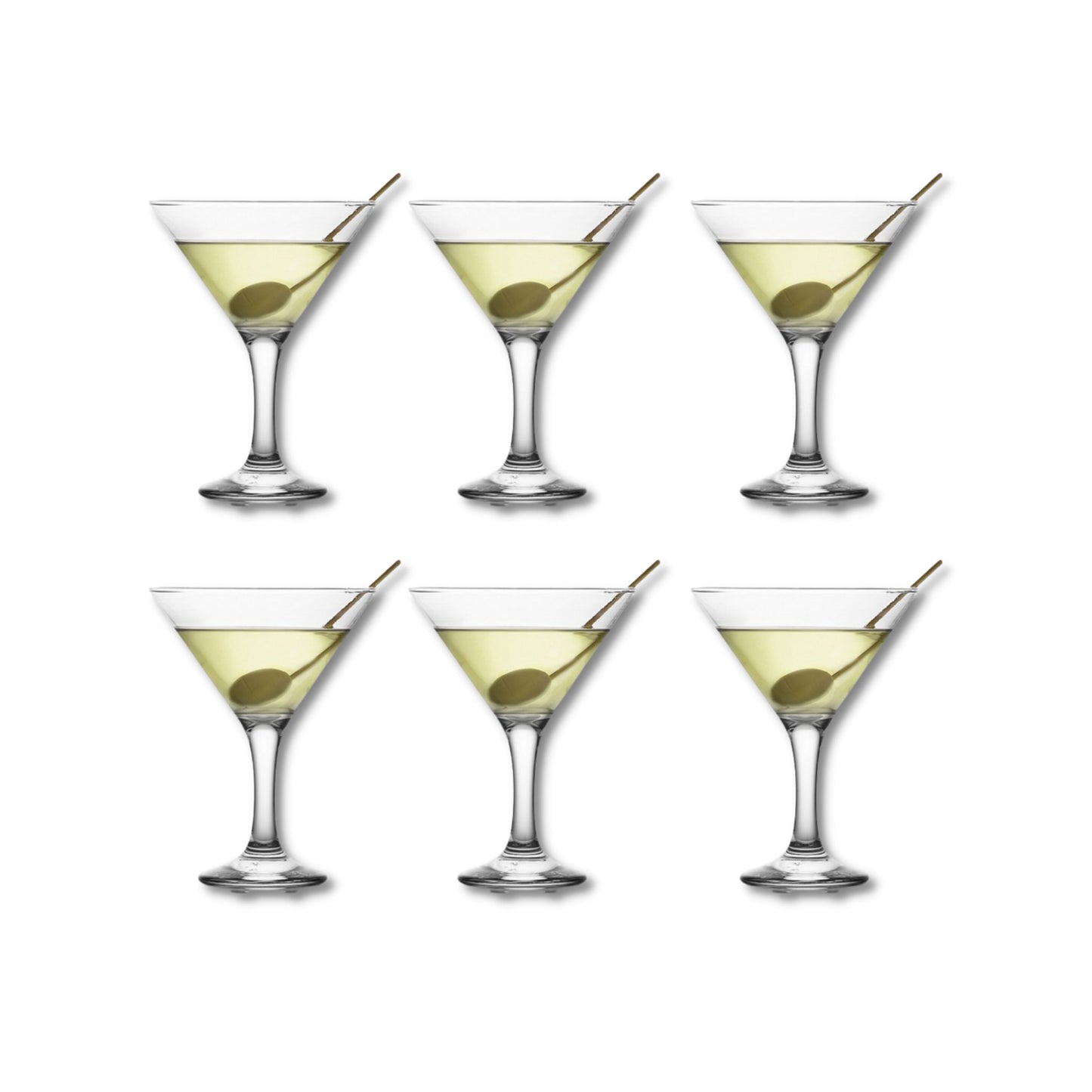 HELDENA Misket Martinigläser 175 ml – 6er Set