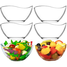 LAV Vira Servierschalen 310 ml transparent für Familie Gäste und moderne Tischkultur