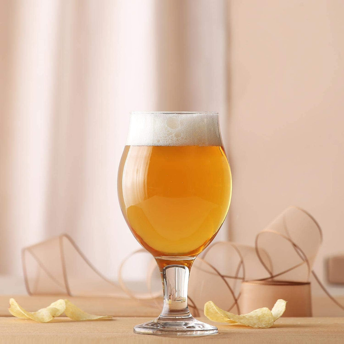 LAV Angelina Bierglas 570 ml Detailansicht transparentes Glas für Getränke