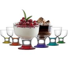 HELDENA Destina 285 ml – Eisbecher mit buntem Fuß