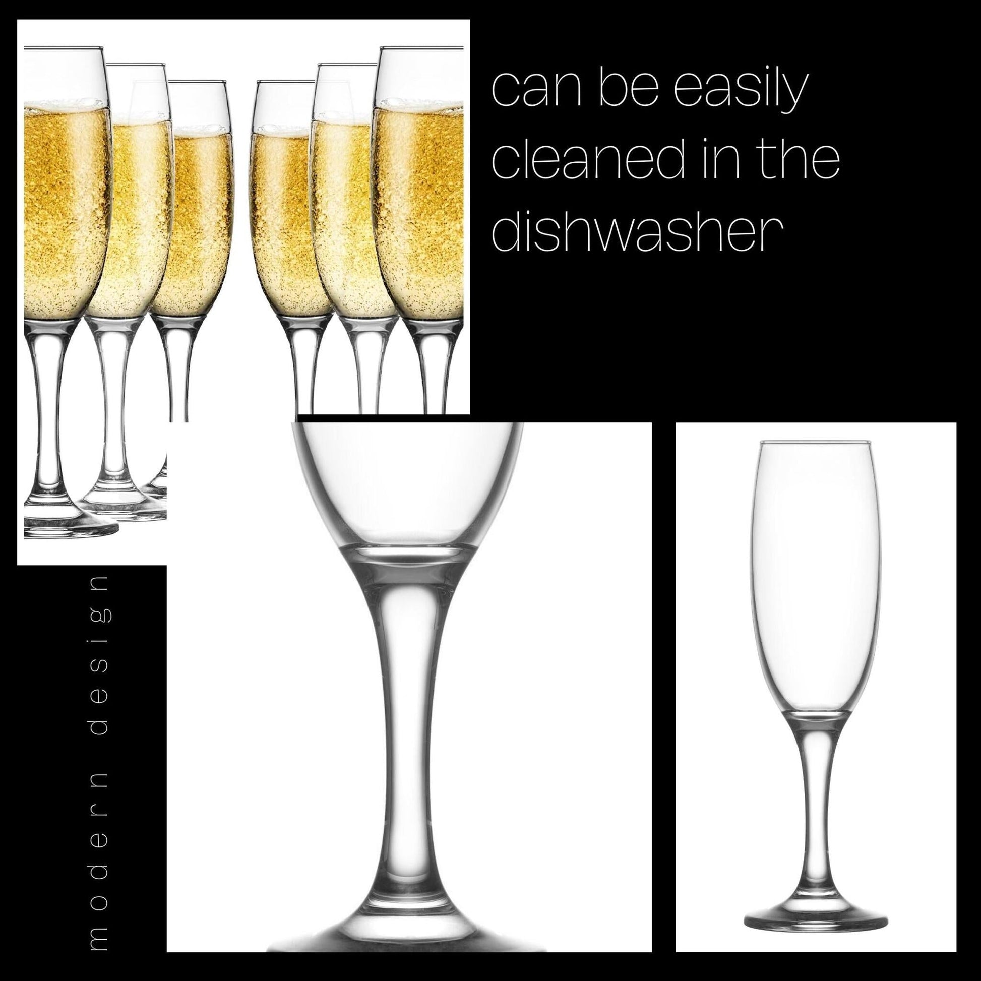 Elegante Sektgläser 220 ml für Hochzeit Geburtstag und Einzug