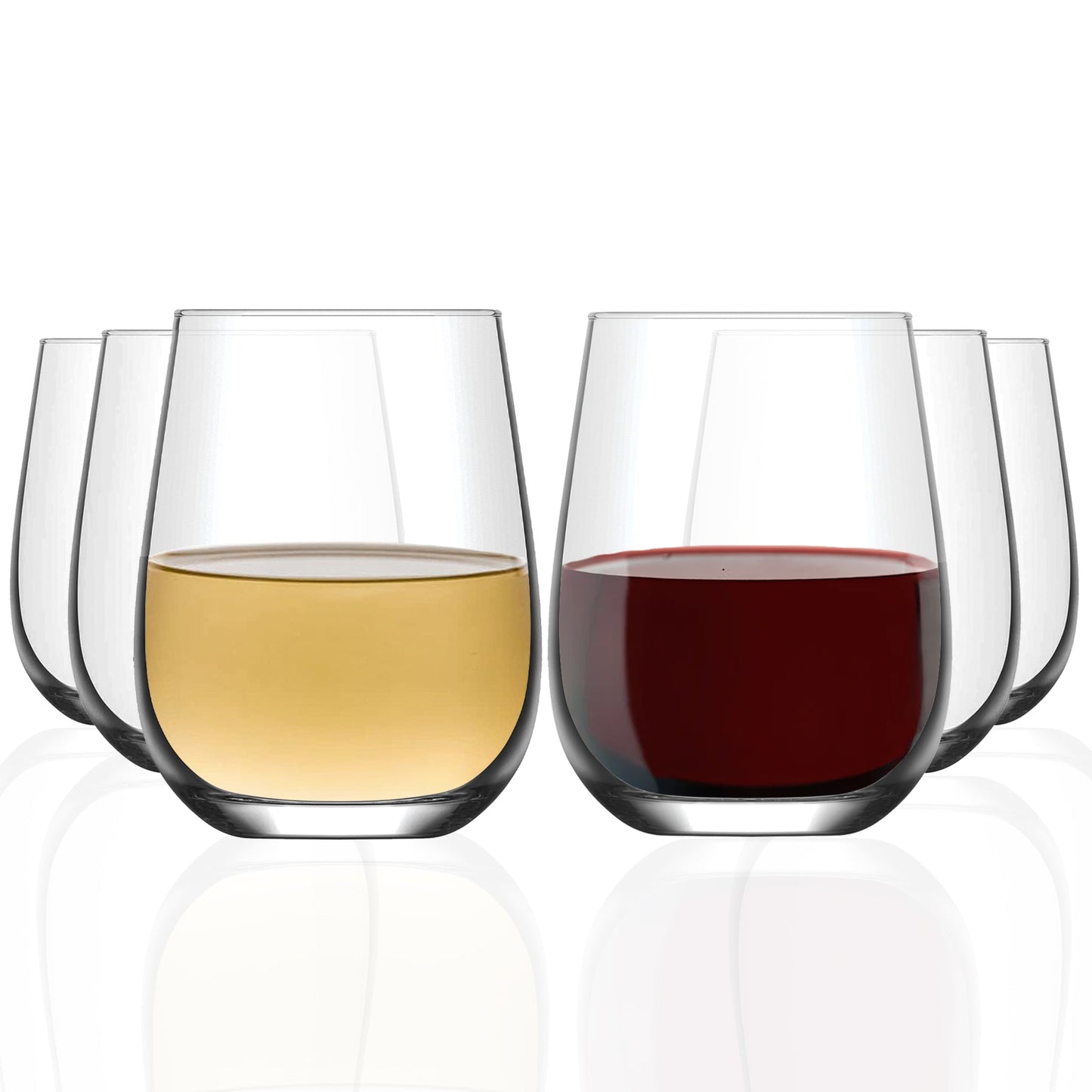 LAV Gaia Weinglas 475 ml Frontalansicht klares Glas