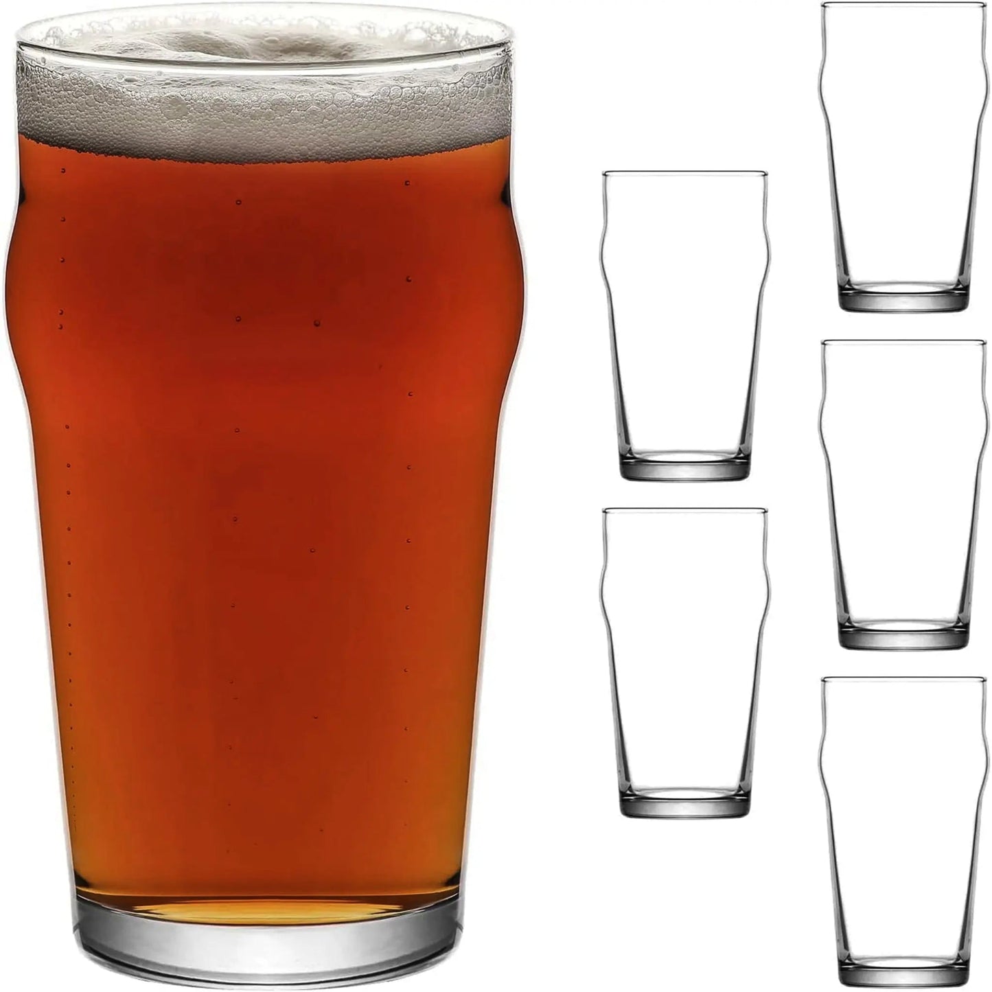 Gefülltes Pint Bierglas 570 ml für Bier Ale Lager und Pub Style Getränke