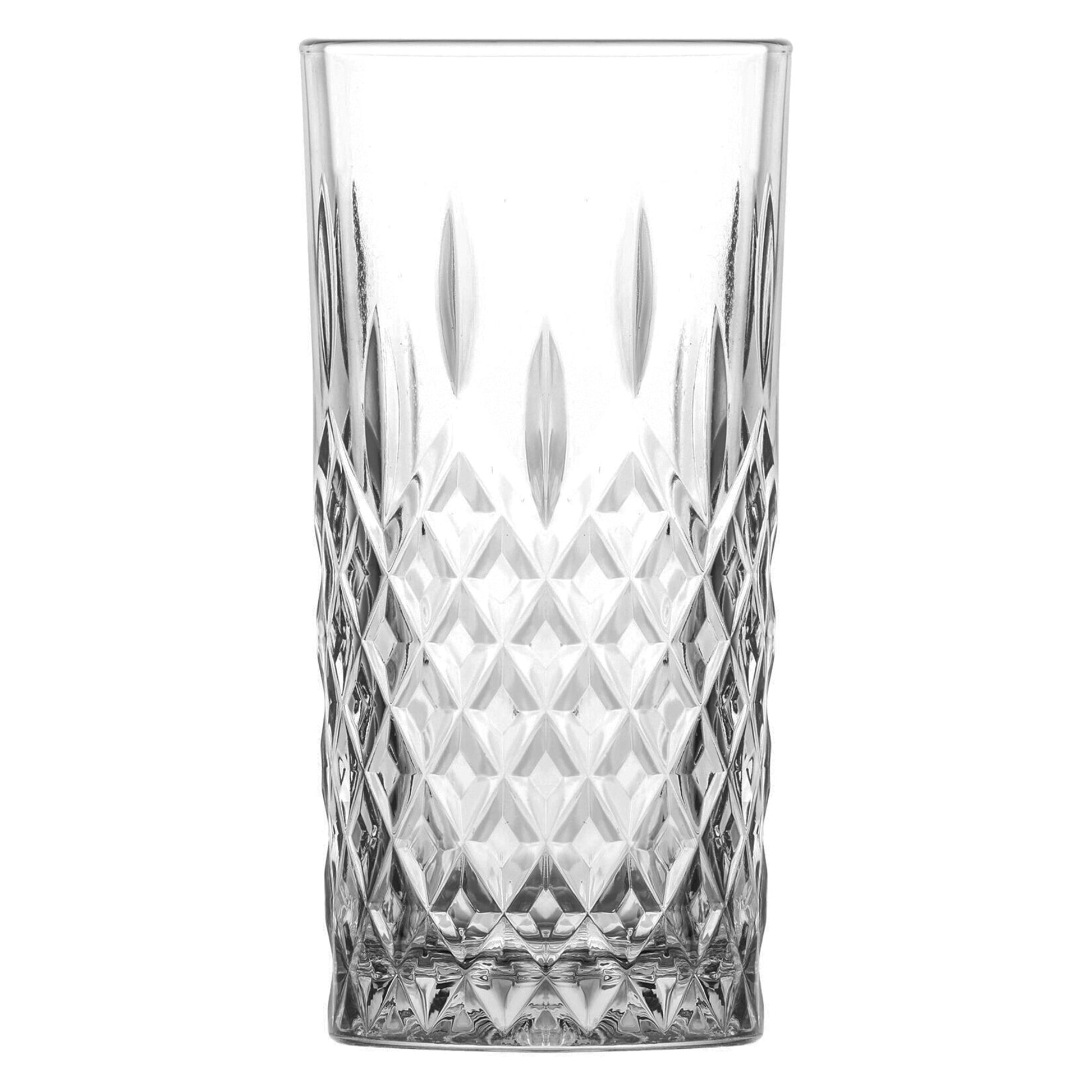 LAV Odin Glas 355 ml seitliche Ansicht schlichte transparente Form