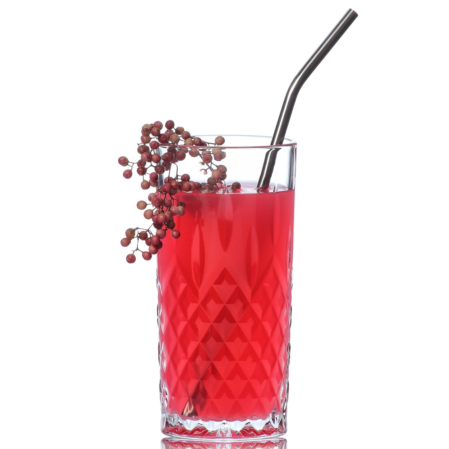 LAV Odin Longdrinkgläser 355 ml in moderner Tischszene mit Getränken