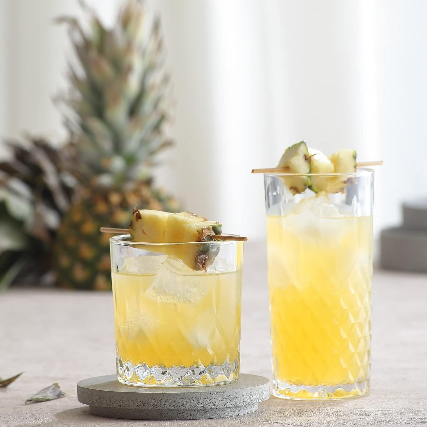 Transparente Gläser 355 ml für Wasser Saft und tägliche Erfrischung