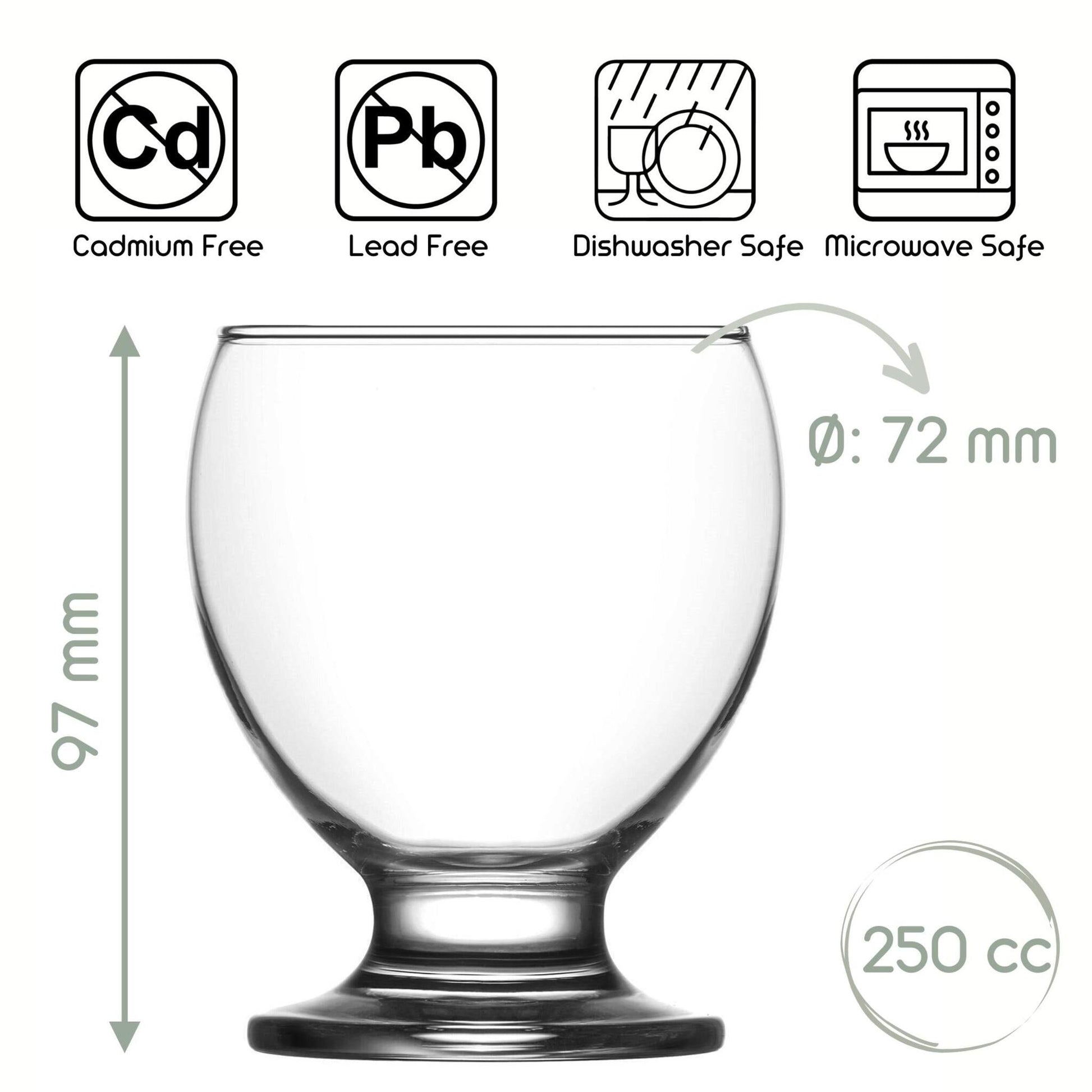 Softdrinkglas LAV Teo 250 ml für Saft Limo Wasser und Cocktails