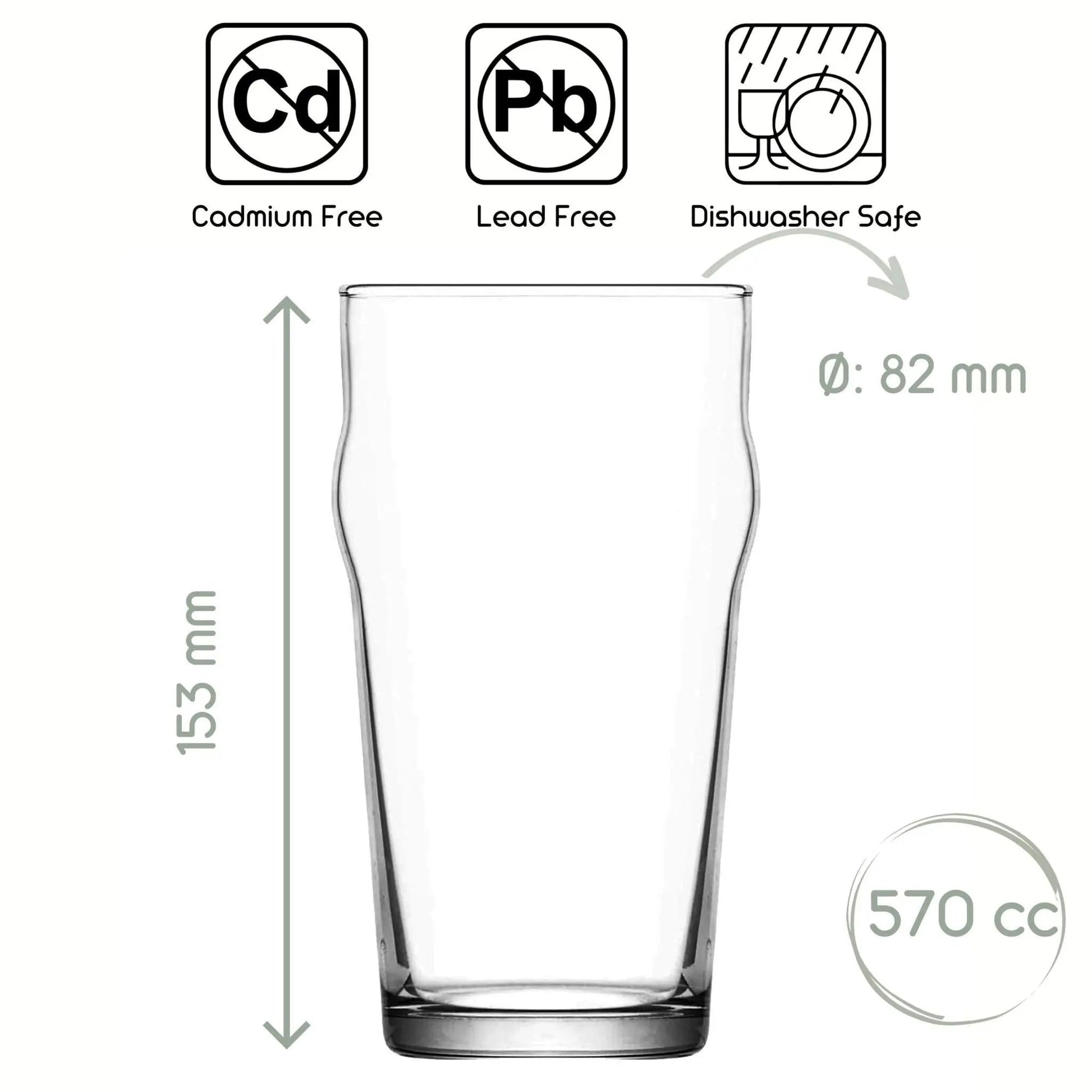 Trinkgläser 570 ml als Biergläser Longdrinkgläser und Wassergläser für Alltag