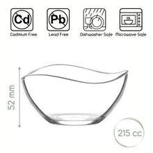 HELDENA Vira Dessertschalen 215 ml – 6er Set transparent