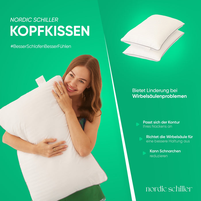 Designansicht des HELDENA Oppo Kopfkissens 70 x 50 cm