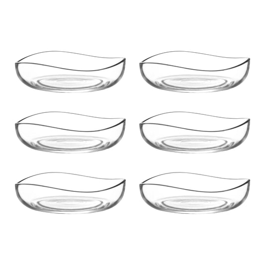 LAV Vira Glasschalen 195 ml 6er Set kleine Dessertschalen und Snackschalen aus transparentem Glas
