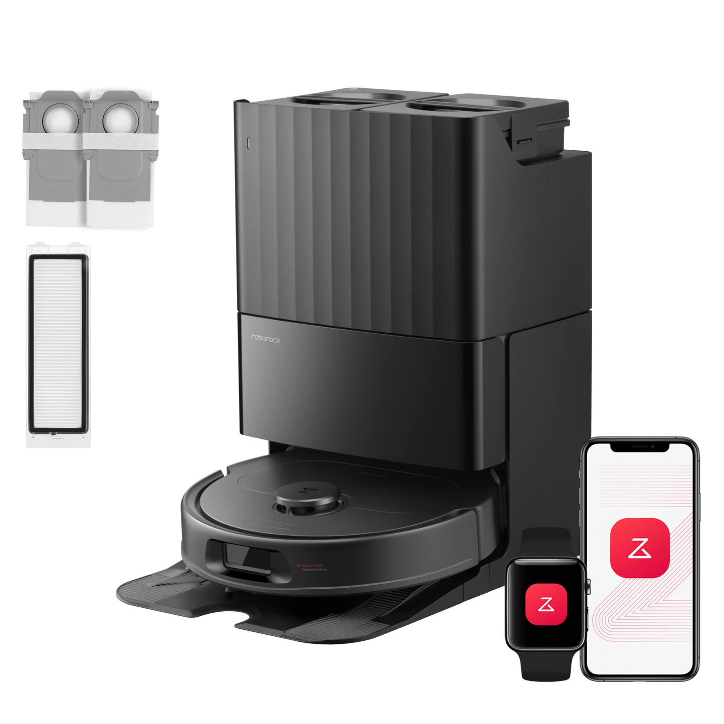 Roborock QV 35S Set Saugroboter mit Multifunktionsdock – 12.000 Pa | Warmlufttrocknung | HELDENA