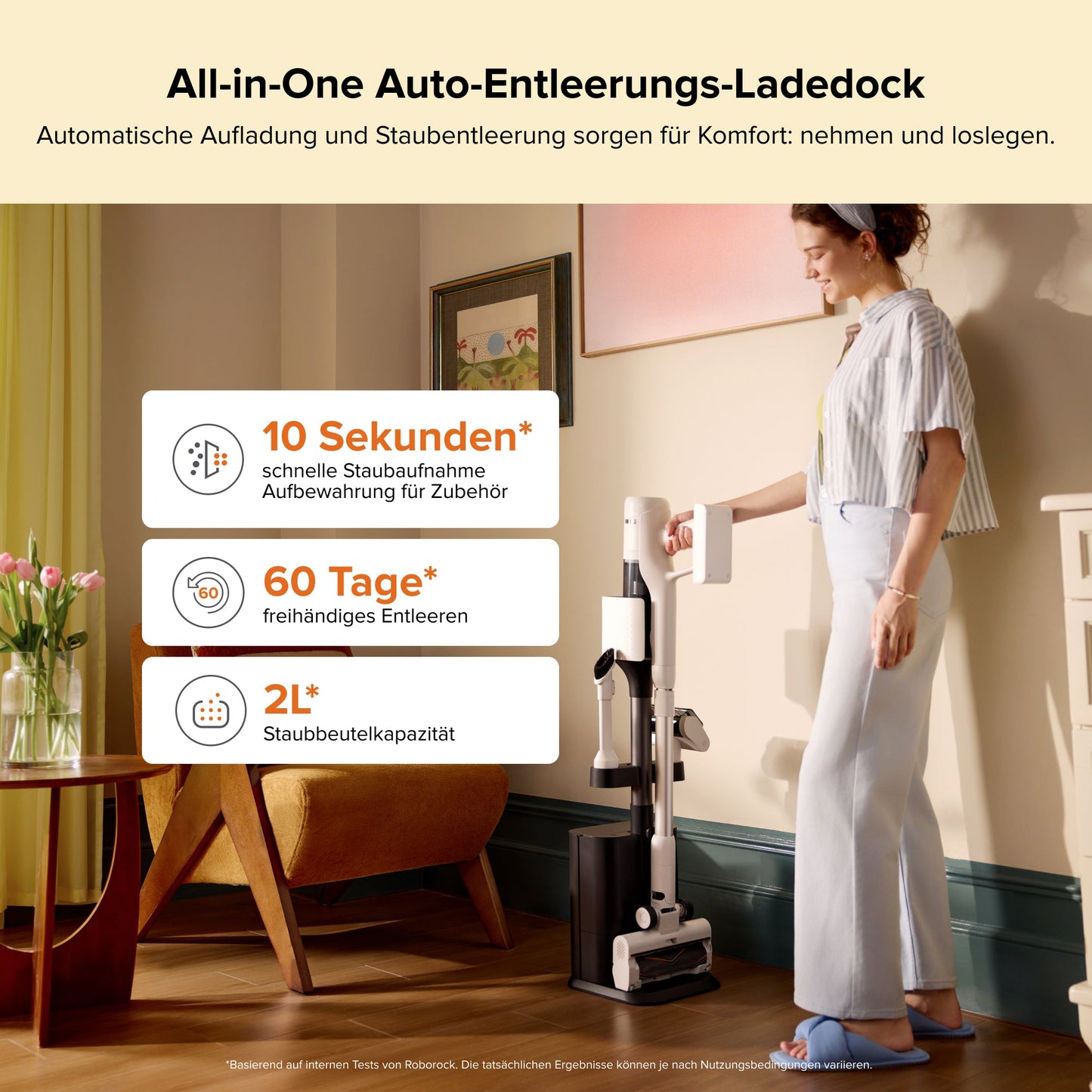 H60 Hub Absaugstation entleert kein manuelles Leeren nötig
