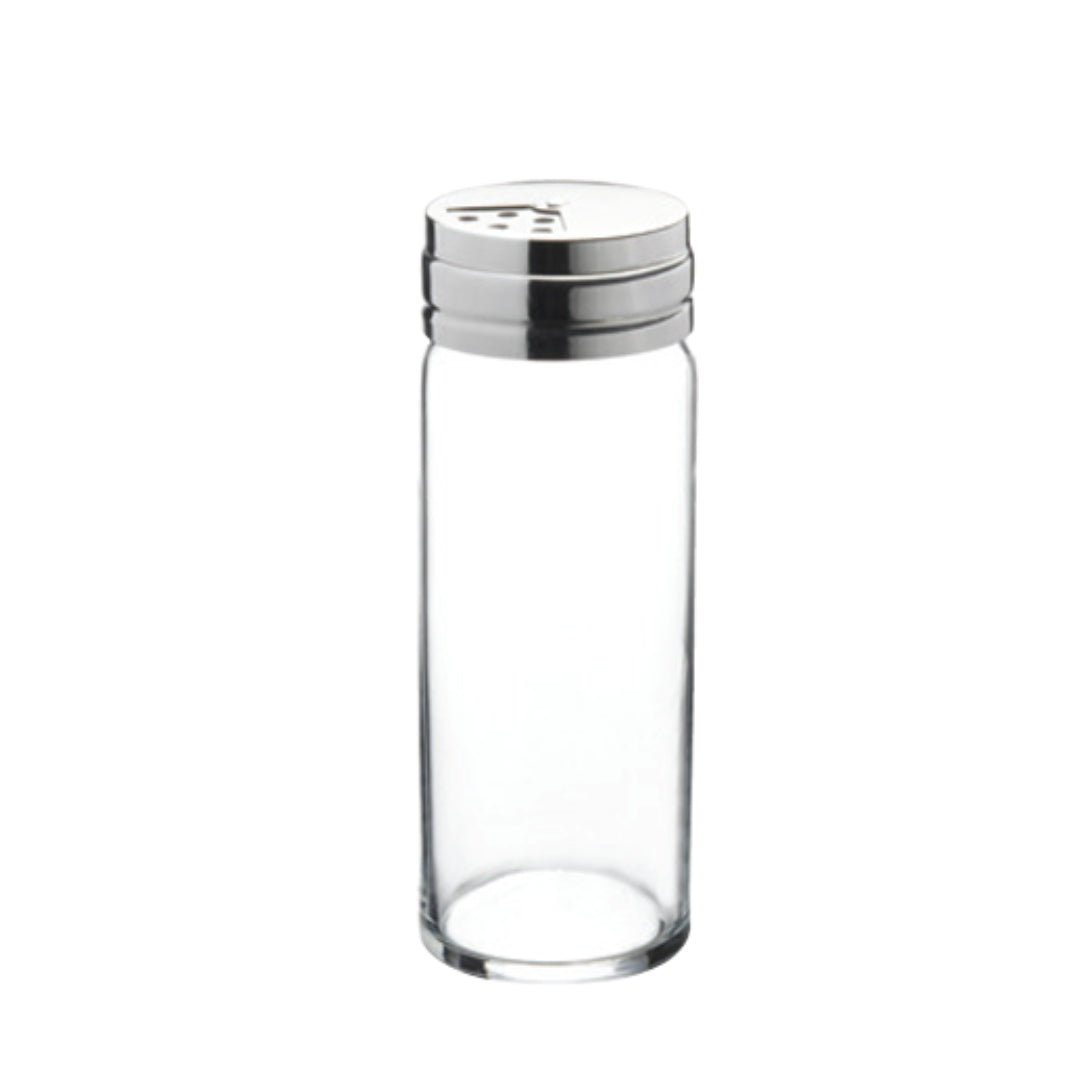Pasabahce Basic 2er Salz- & Pfefferstreuer 240 ml - Glasbehälter mit Edelstahldeckel