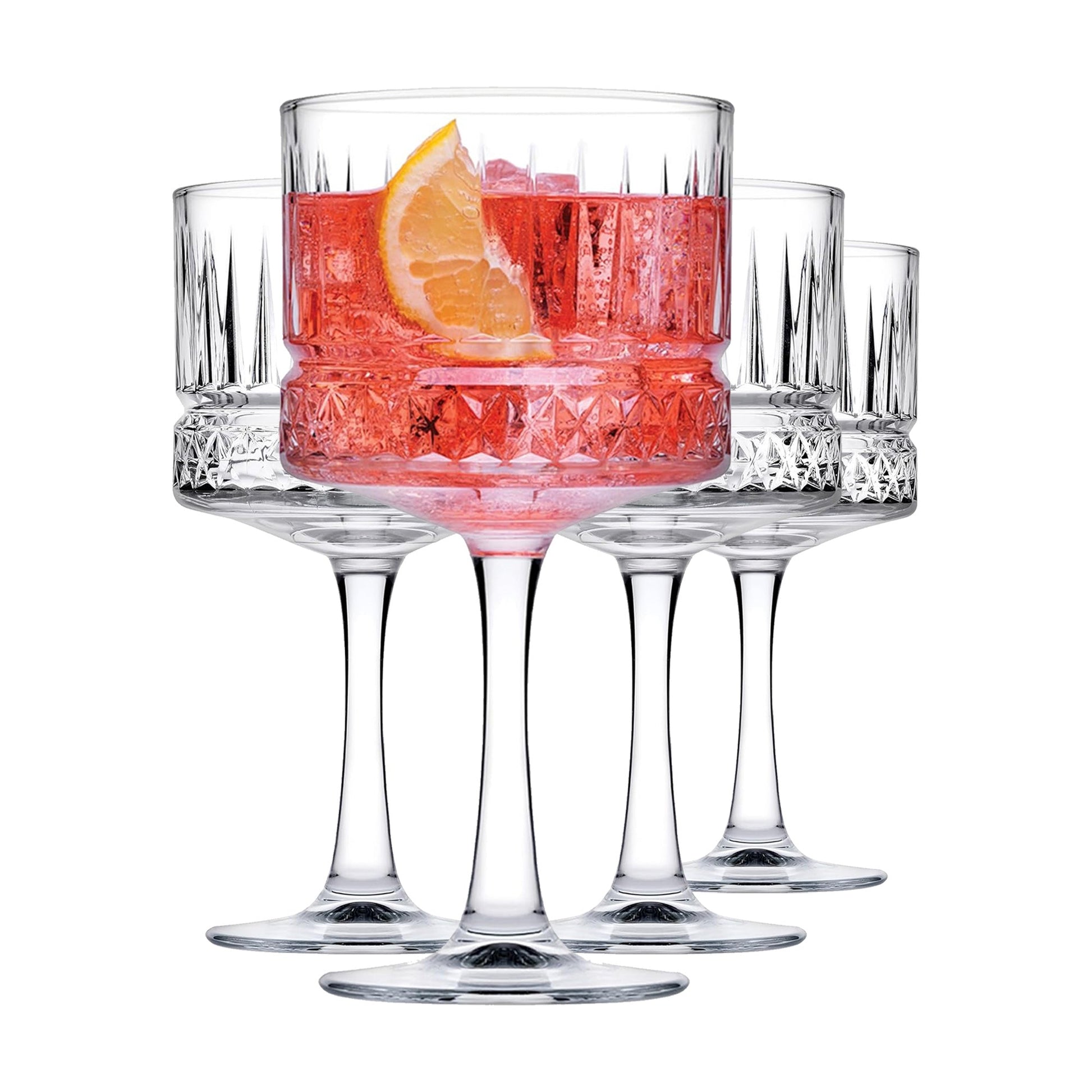Pasabahce Elysia Cocktailglas 500 ml 4er Set elegante Cocktailgläser und Trinkgläser aus Glas