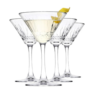 HELDENA Elysia Martinigläser 220 ml – 4er Set aus Glas