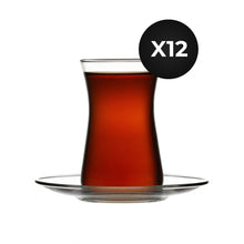 Pasabahce Heybeli Teeset 160 ml 12-teiliges Geschenkset für Teeliebhaber