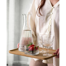 Pasabahce Elysia Karaffe 940 ml Boden Detailansicht Facettenschliff klar