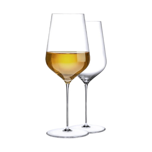 NUDE Stem Zero Trio Weißweingläser 420 ml 2er Set dünnes Klarglas für Weißwein