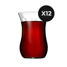 Türkische Teegläser 120 ml mit Rillenstruktur für moderne Küchen