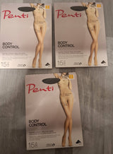 Penti Body Control Strumpfhose 15 DEN Schwarz – 3er-Set in Größe L (3)