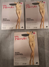 Penti Body Control Strumpfhose 15 DEN Schwarz – 3er-Set in Größe S-M (1/2)