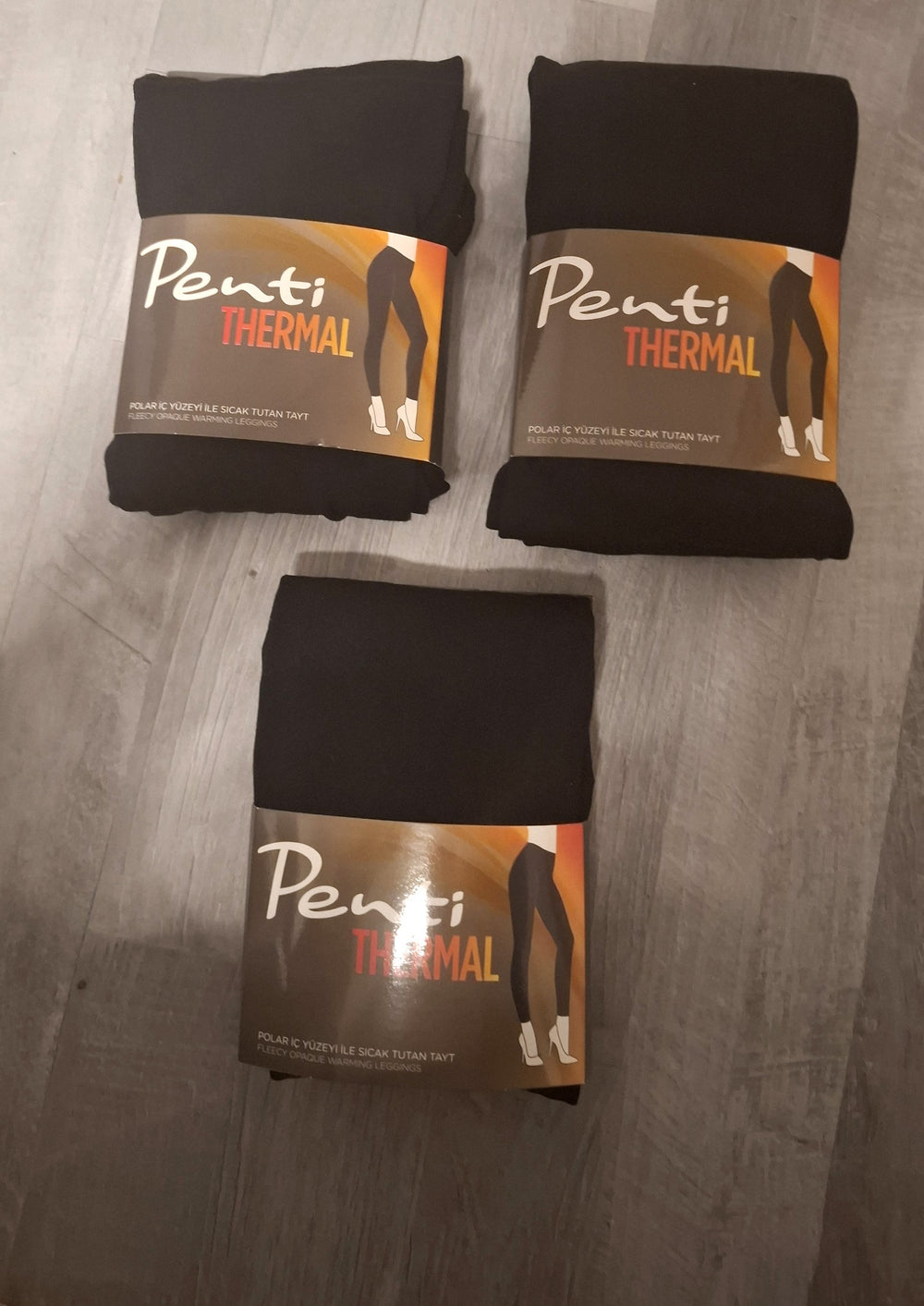 Penti Thermo-Leggings Schwarz – 3er-Set in Originalverpackung