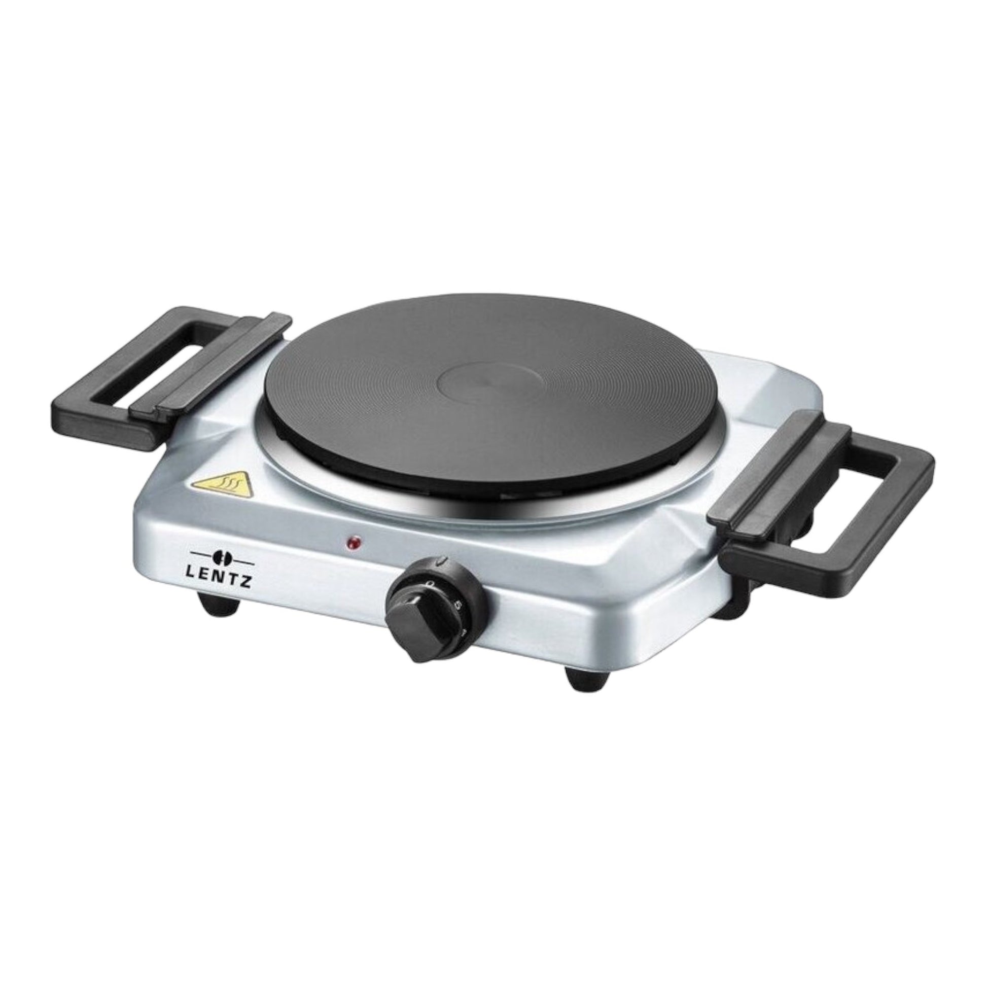LENTZ Einzelkochplatte 1500W silber für Kochen Küche und Camping