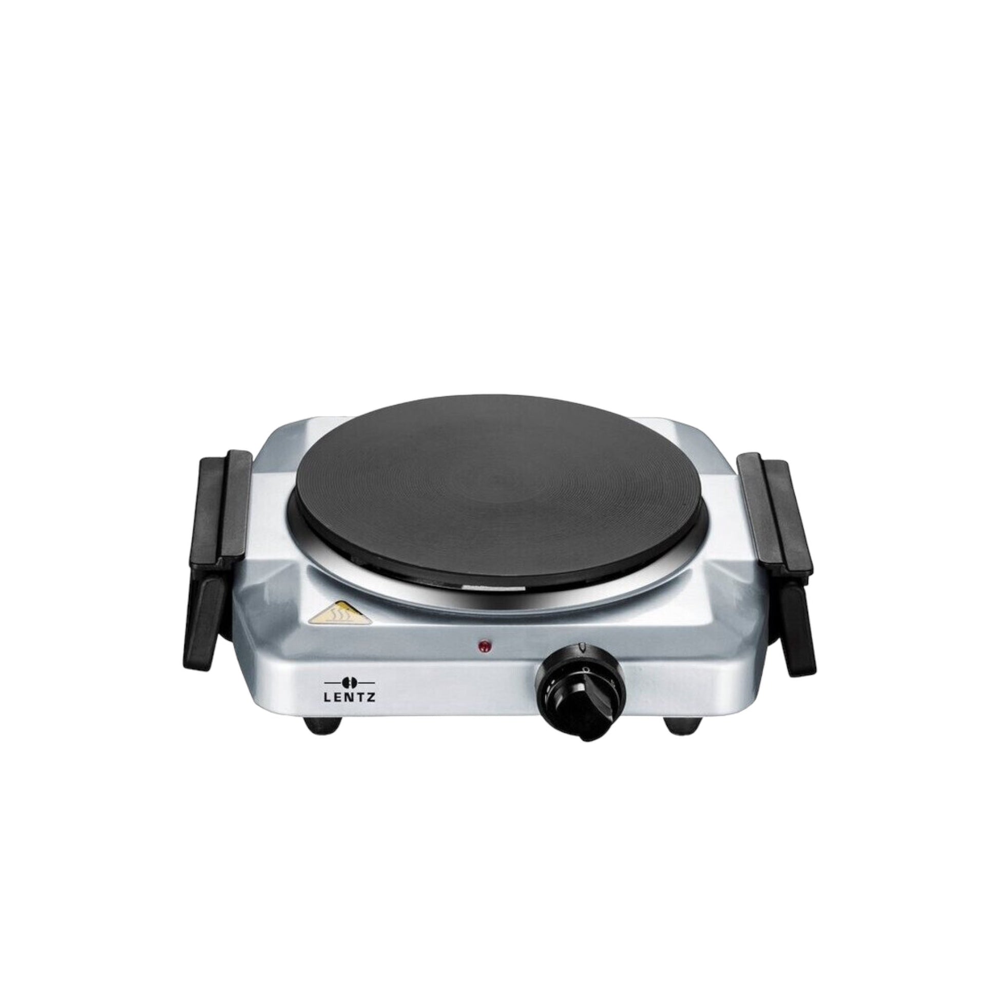 LENTZ Kochplatte 1500W Seitenansicht silber Ceranfeld portable