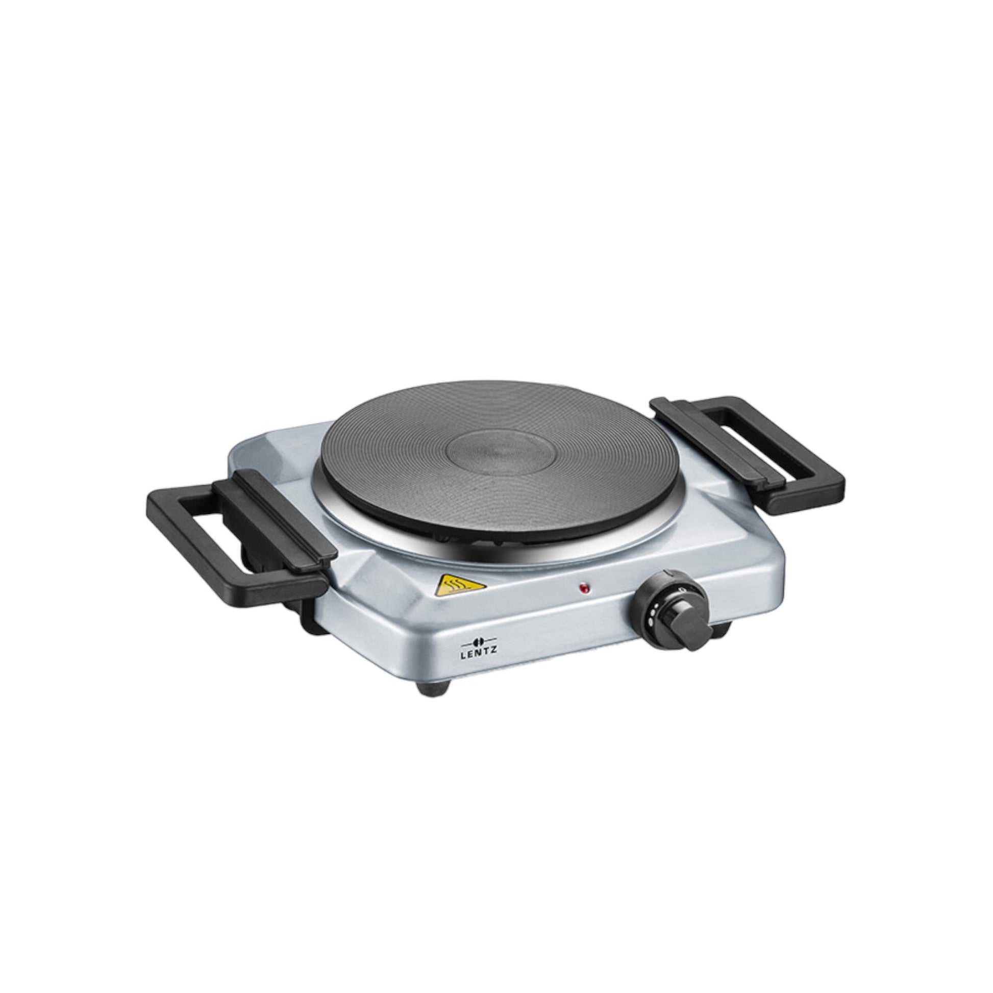 Einzelkochplatte LENTZ 1500W Draufsicht Kochfeld 18,5cm silber