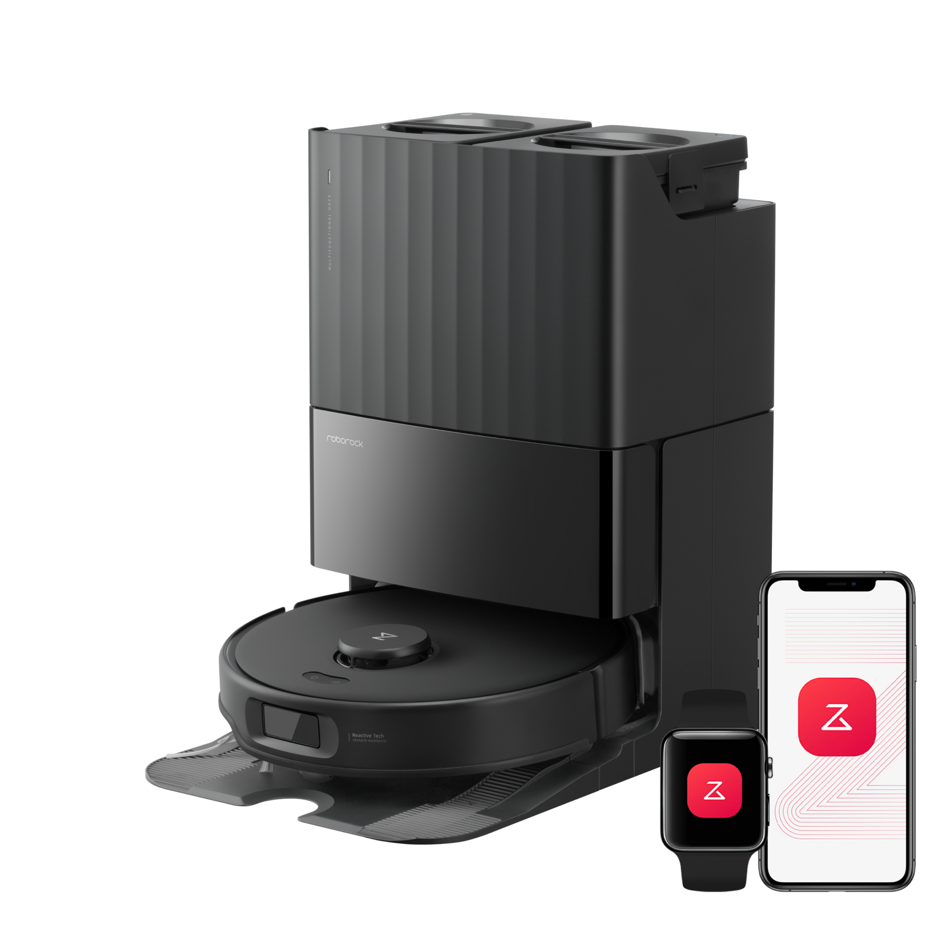 Roborock Qrevo Edge S5A Saug- und Wischroboter in Schwarz mit Dock 3.0