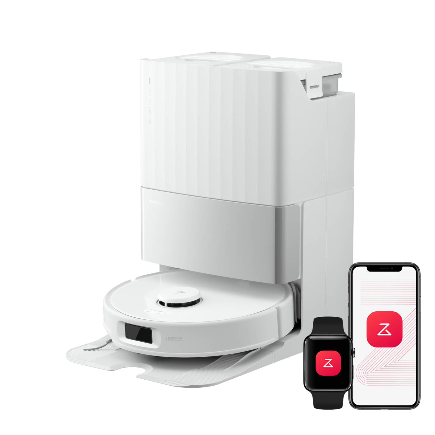 Roborock Qrevo Edge S5A Saug- und Wischroboter in Weiß mit Dock 3.0